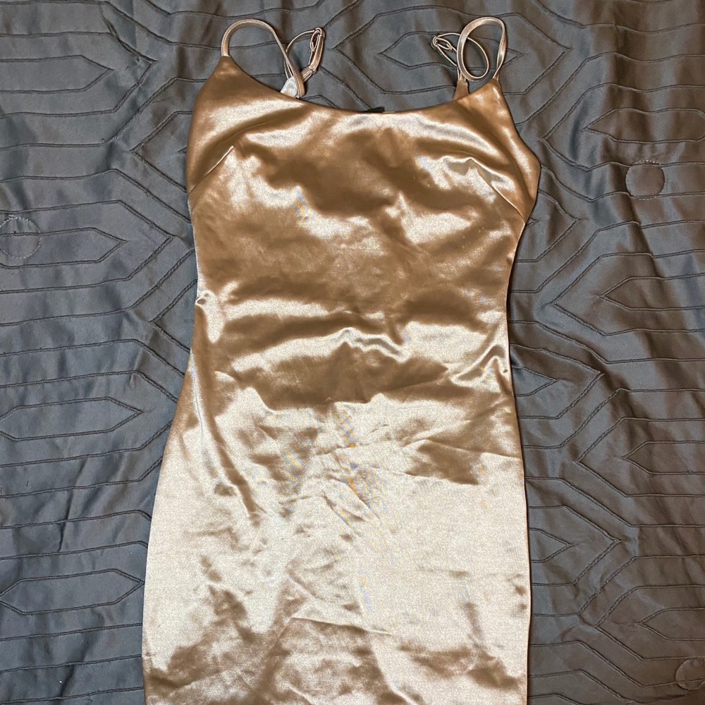 Satin mini dress